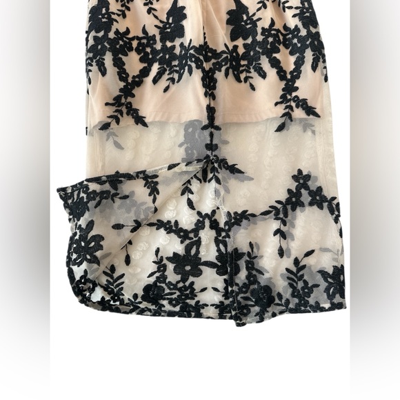 Bardot Nude Embroidered Mesh Midi Dress - Picture 10 of 12